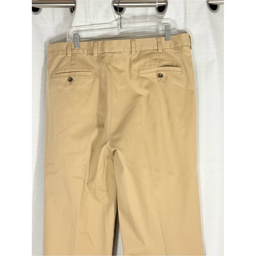 Brooks Brothers Elliot Tan Pleated Cuffed Advantage Chino Pants 38 x 30 - Picture 5 of 10